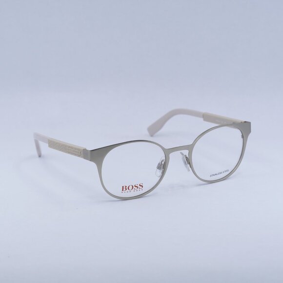 🕶️ New Hugo Boss BO 0284 0CGS00 Eyeglasses - Matte Light Gold Frame - Picture 6 of 12